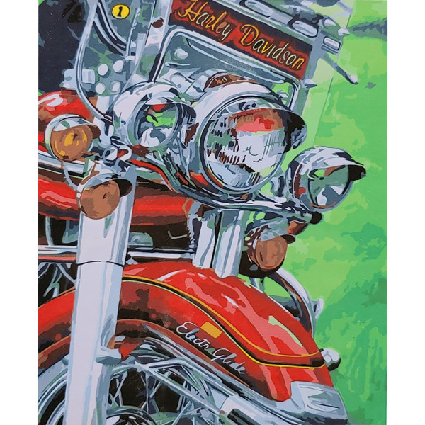 Картина по номерам Фото Harley с лаком 40х50 Strateg