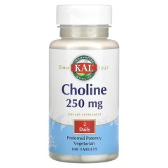 Холін 125 мг KAL (Choline) 100 таблеток