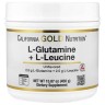 L-глютамин и L-лейцин California Gold Nutrition (L-Glutamine + L-Leucine) 450 грамм