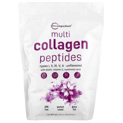 Кологенные пептиды Micro Ingredients (Multi Collagen Peptides) 907 грамм
