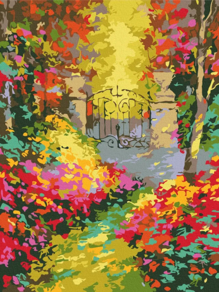 Картина за номерами Осінній сад  Brushme 48x60