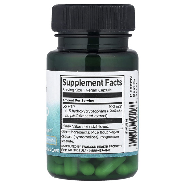 5-HTP Swanson (5-HTP Extra Strength) 100 мг 60 капсул