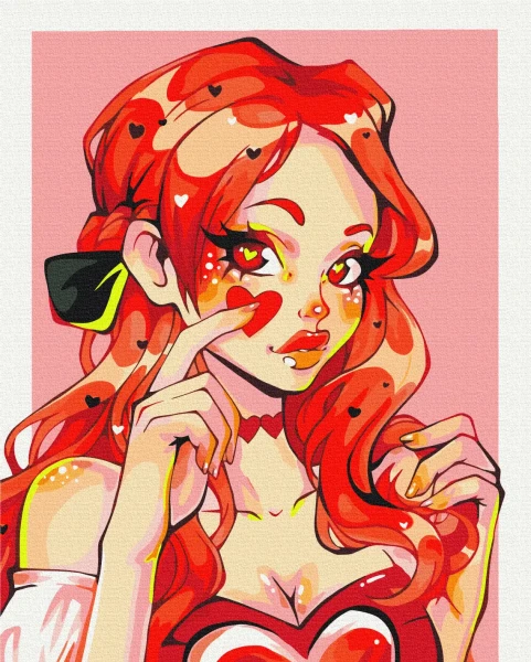 Картина за номерами Валентинка @ nila_art_art  Brushme 40x50
