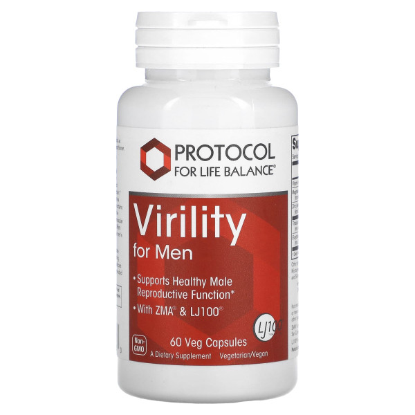 Репродуктивне здоров'я чоловіків Protocol for Life Balance (Virility For Men) 60 веганських капсул