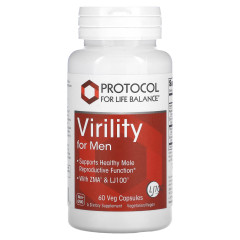 Репродуктивне здоров'я чоловіків Protocol for Life Balance (Virility For Men) 60 веганських капсул
