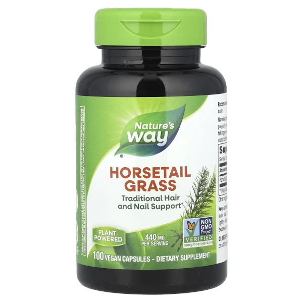 Хвощ Nature's Way (Horsetail Grass) 440 мг 100 капсул