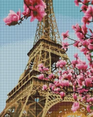 Алмазна мозаїка Весна в Парижі 40x50 Brushme