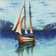 Алмазна мозаїка/вишивка Пейзаж Романтика моря 30x30 Ideyka