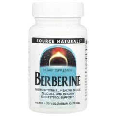 Берберин 500 мг Source Naturals (Berberine) 30 рослинних капсул