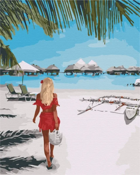 Картина за номерами Лазурний берег  Brushme 40x50