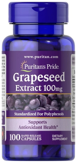 Екстракт винограду 100 мг Puritan's Pride (Grapeseed Extract) 100 капсул