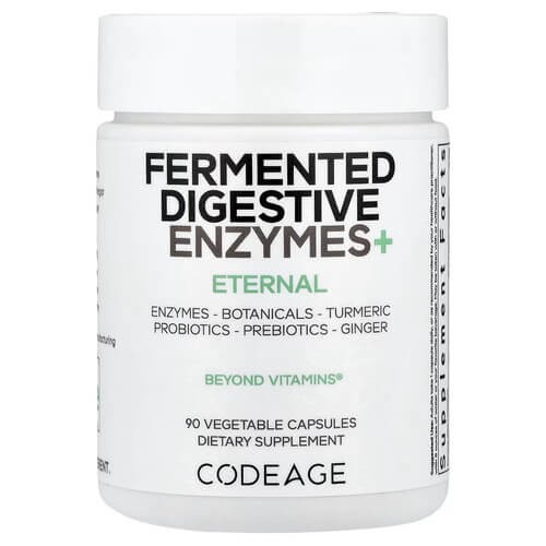 Ферментовані травні ферменти Codeage (Fermented Digestive Enzymes+) 90 рослинних капсул