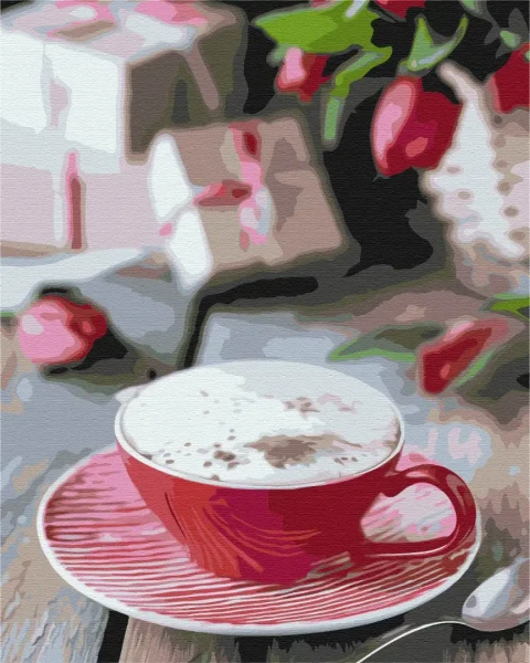 Картина за номерами Чашка капучіно  Brushme 48x60