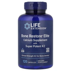 Відновлення кісток із суперактивним К2 (Bone restore elite with super potent K2) 120 капсул