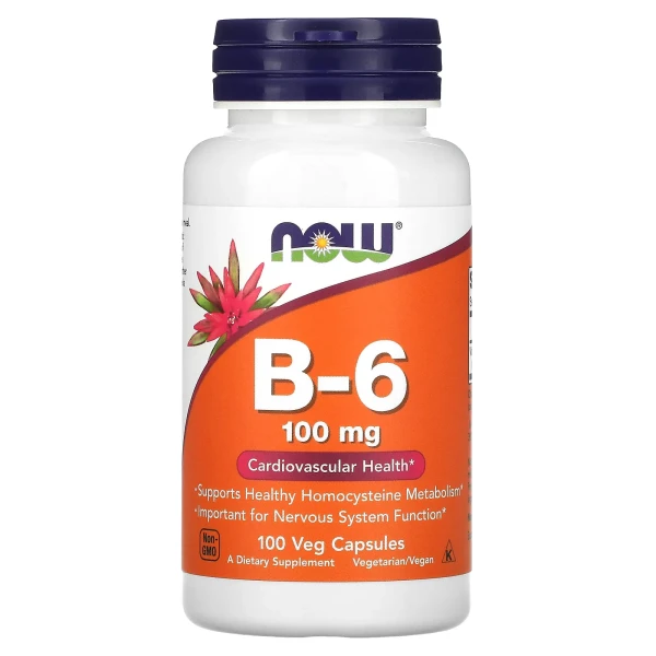 Вітамін В6 Now Foods (Vitamin B6) 100 мг 100 капсул