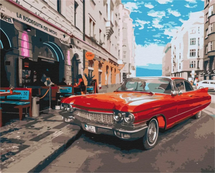 Картина за номерами Червоний на удачу  Brushme 40x50