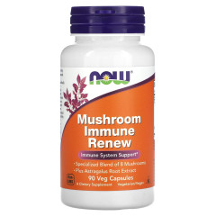 Зміцнення імунітету Now Foods (Mushroom Immune Renew) 90 капсул