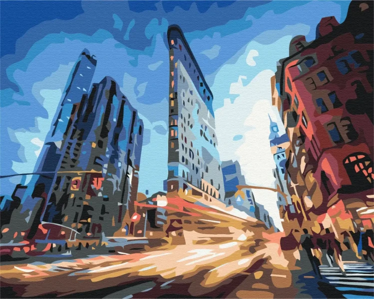 Картина за номерами Міське життя  Brushme 40x50