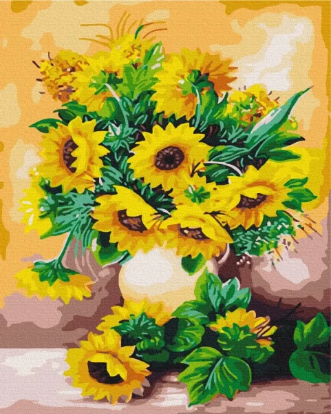 Картина за номерами Букет соняшників  Brushme 48x60
