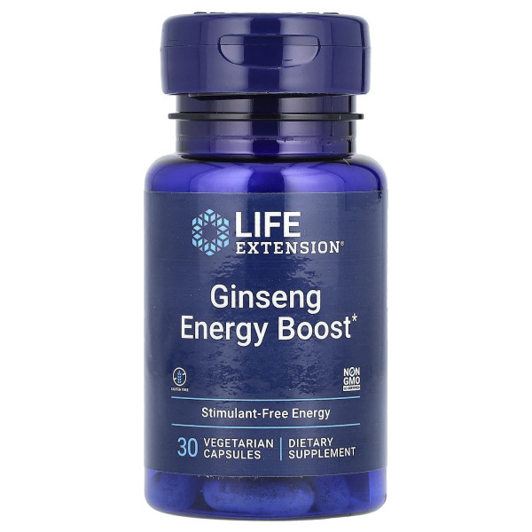 Женьшень Life Extension для підвищення рівня енергії (Ginseng Energy Boost) 30 вегетаріанських капсул