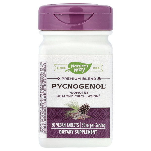 Пикногенол экстракт сосновой коры Nature's Way (Pycnogenol) 50 мг/30 МЕ 30 таблеток