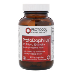 Пробіотики дофілус Protocol for Life Balance (ProtoDophilus) 50 млрд 10 штамів 50 веганських капсул