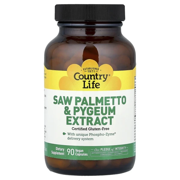 Со Пальметто и африканская слива (Saw Palmetto & Pygeum Extract) 90 капсул