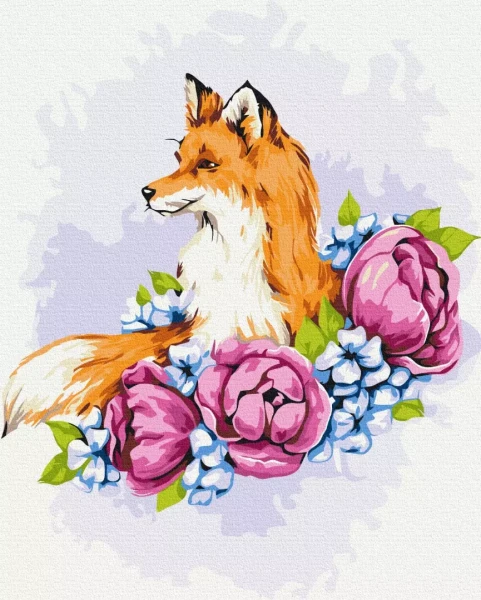 Картина по номерам Цветочная лиса © Anna Kulyk 40x50 Brushme