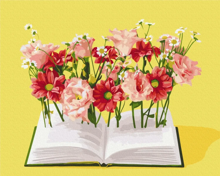 Картина за номерами Книга на рідній мові © Halyna Vitiuk  Brushme 40x50