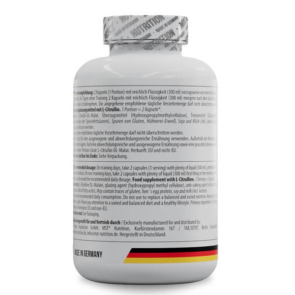 L-цитрулін MST nutrition (L-Citrulline) 240 капсул