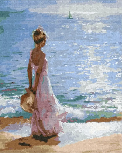 Картина за номерами Маленька Асоль  Brushme 40x50