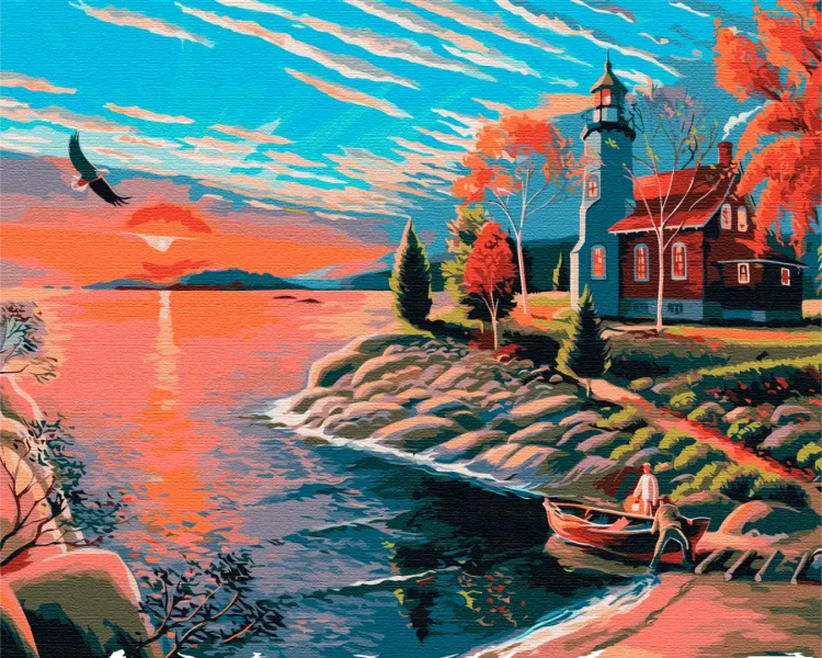 Картина по номерам Живописное утро Brushme 48x60