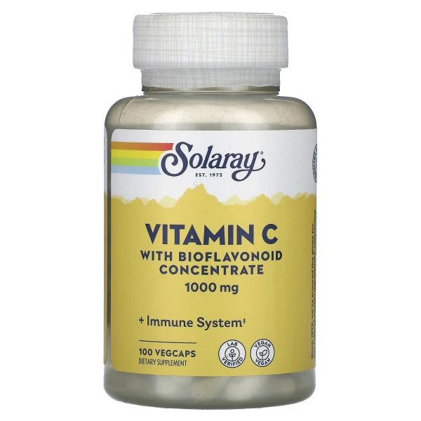 Вітамін С з біофлавоноїдами (Vitamin C with Bioflavonoid Concentrate) 1000 мг/50 мг 100 капсул