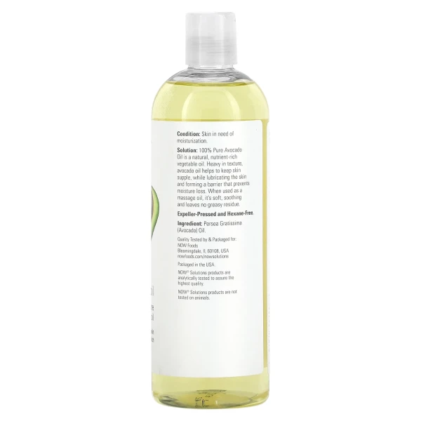 Масло авокадо Now Foods (Avocado Oil) 473 мл