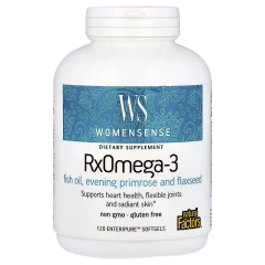 Омега-3 для жінок Natural Factors (WomenSense, RxOmega-3) 120 капсул