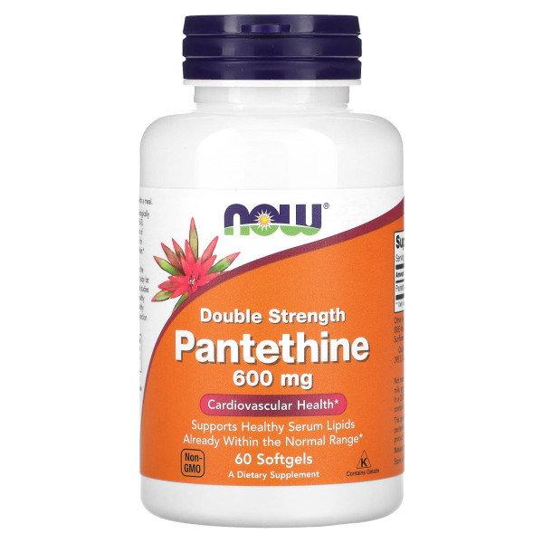 Пантетин подвійна сила Now Foods (Pantethine) 600 мг 60 капсул