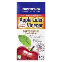 Яблучний оцет (Apple Cider Vinegar) 355 мг 120 капсул