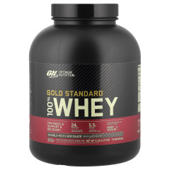 Optimum Nutrition, Gold Standard® 100% Whey, сироватковий протеїн, насичений шоколадний смак, 2,27 кг (5 фунтів)