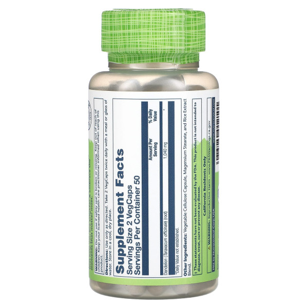 Solaray, True Herbs, кульбаба, 100 капсул VegCap (520 мг на капсулу)