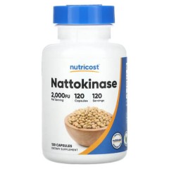 Наттокиназа 2000 FU Nutricost (Nattokinase) 120 капсул