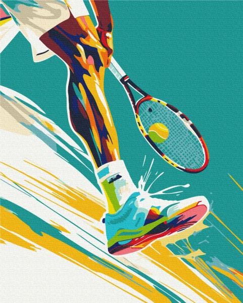 Картина за номерами Гра в теніс  Brushme 40x50