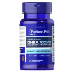 Дегідроепіандростерон (ДГЕА) 100 мг Puritan's Pride (DHEA) 60 капсул