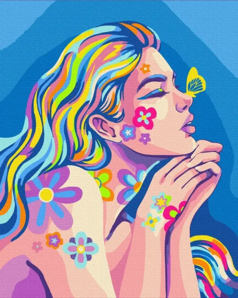 Картина за номерами Неонові мрії © Поліна Скурихіна  Brushme 48x60