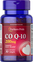 Коензим Q-10 Puritan's Pride (Co Q-10) 200 мг 30 гелевих капсул швидкого вивільнення