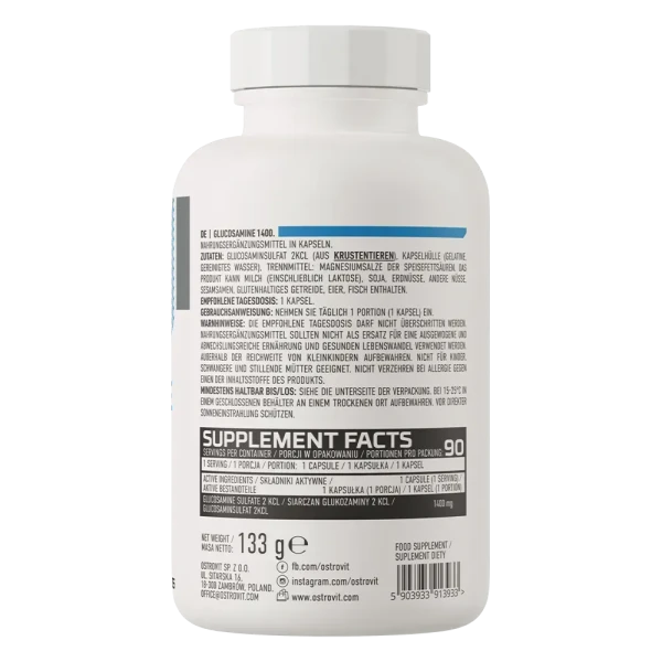 Глюкозамін Ostrovit 1400 Glucosamine 1400 90 капсул