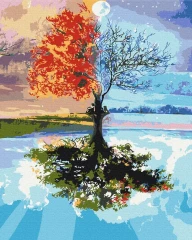 Картина за номерами Дерево сезонів  Brushme 40x50