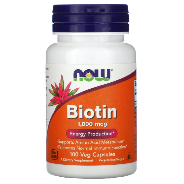 Біотин (Biotin) 1000 мкг 100 капсул