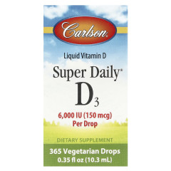 Вітамін D3 Carlson (Vitamin D3) 6000 МО 10,3 мл
