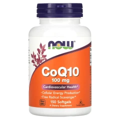 Коензим Q10 100 мг Now Foods (CoQ10 Now Foods) 150 капсул