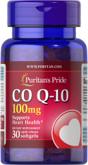 Коензим Q-10 Puritan's Pride (Q-SORB™ Co Q-10) 100 мг 30 капсул швидкого вивільнення